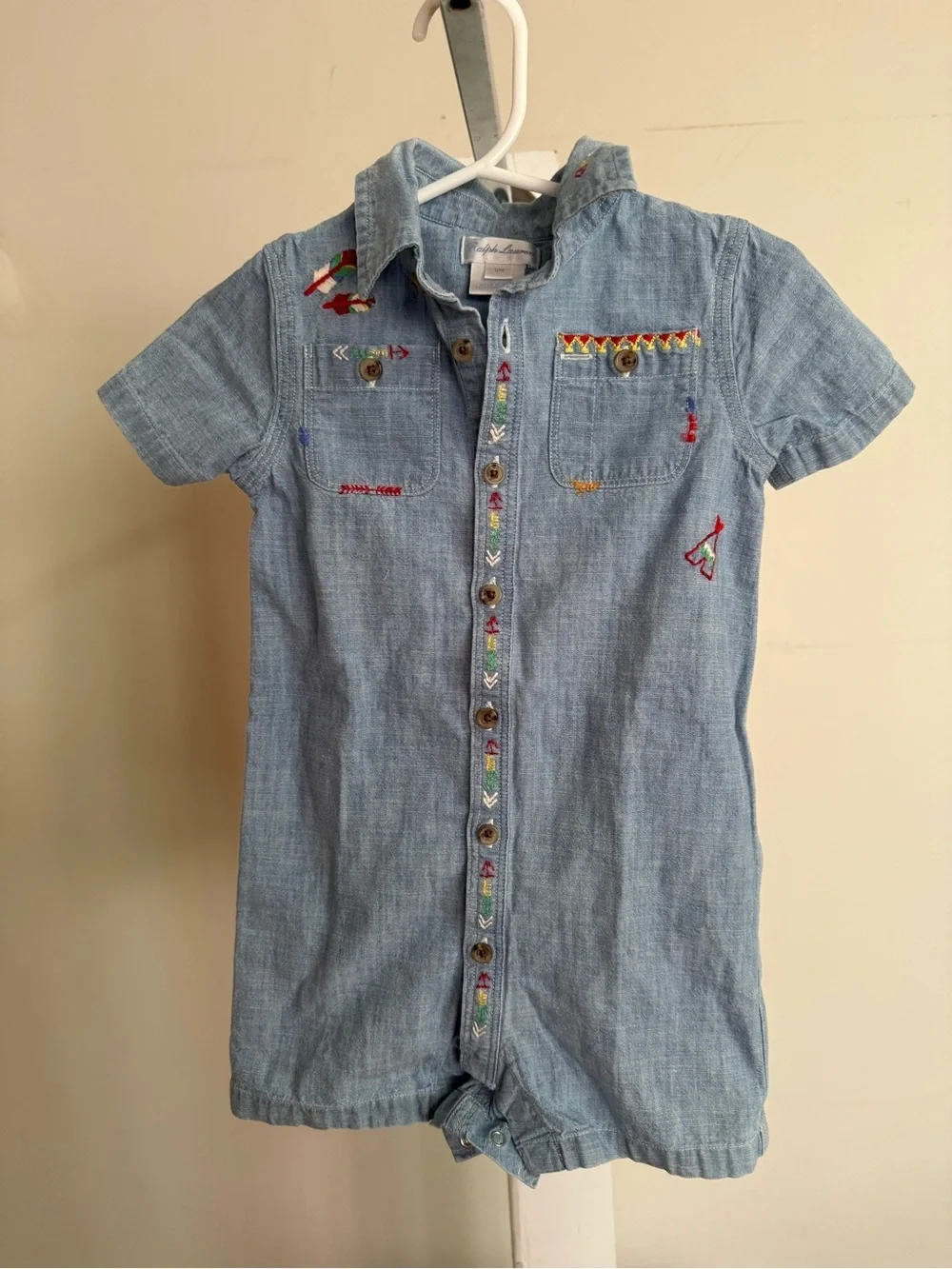 Ralph Lauren Southwestern Denim Romper